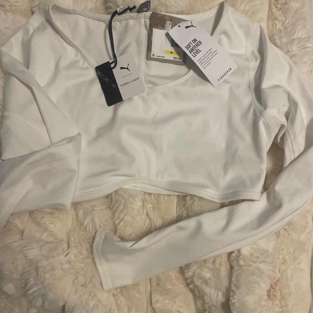White Puma croptop